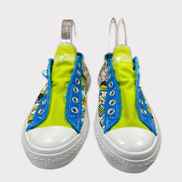 New Custom Converse All Star Slip on No laces sneakers womens shoes size 6.5 - Picture 4 of 8